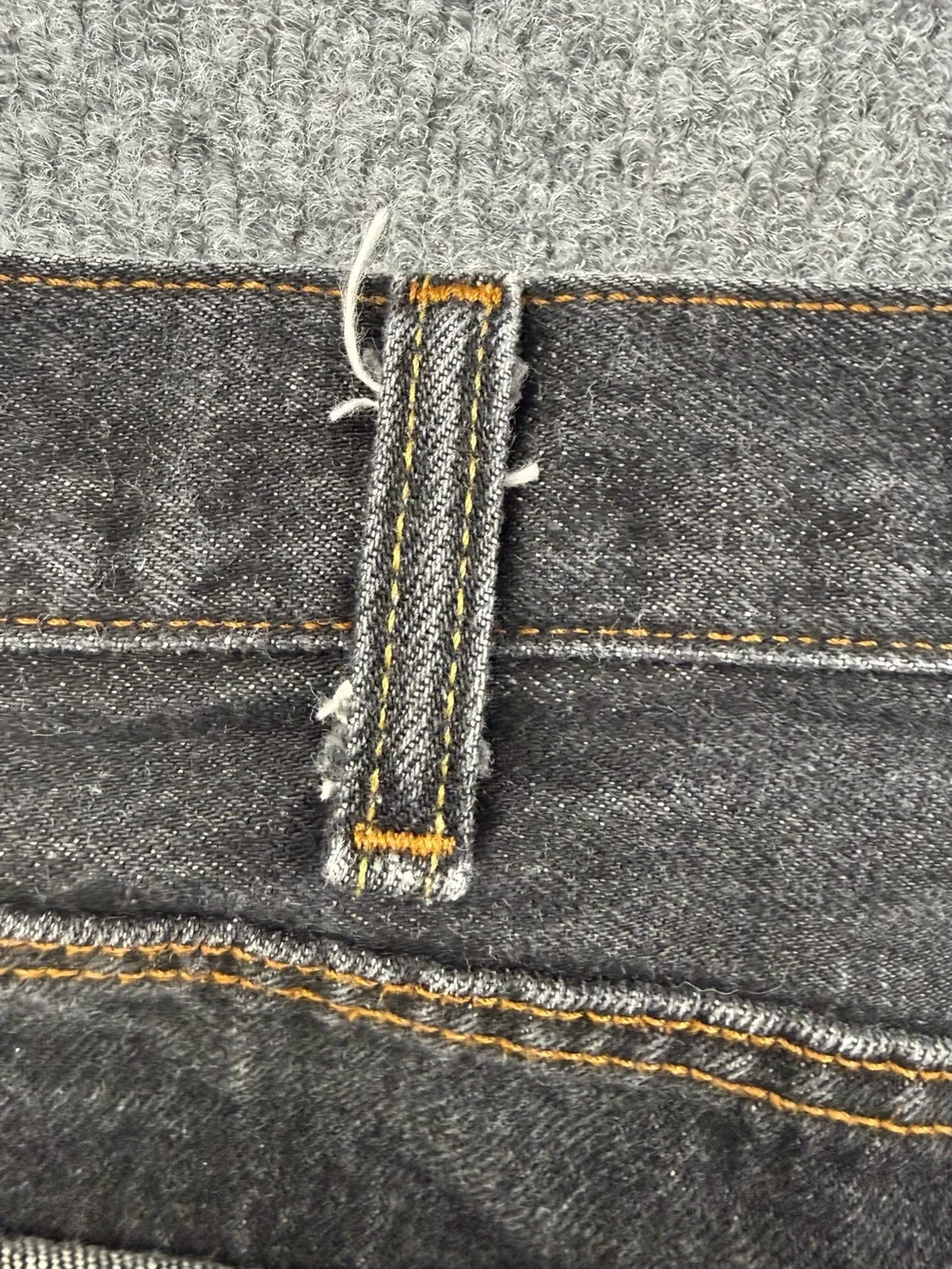 Levi's 501 Men's Black Straight Jeans, Size 42x27 (hemmed)